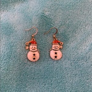 Snowman earrings